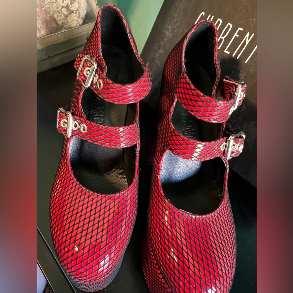 DOLL KILLS FISHING FOR COMPLIMENTS PLATFORM MARY JANES CURRENT MOOD Red … - Picture 8 of 15